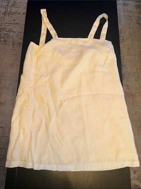 Gillia White Linen Camisole Tank